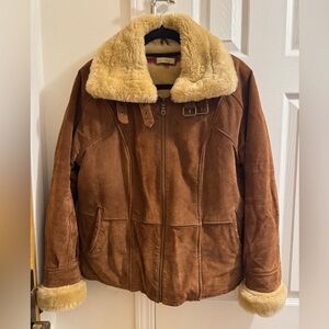 Wilsons Leather Suede Bomber Jacket